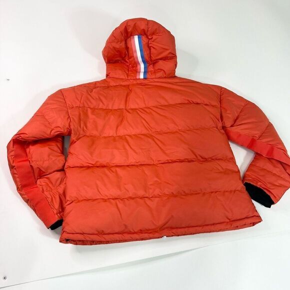 Fourlaps Coat Puffer Women Large Down Filled Water Resistant Orange Carry Straps - Picture 11 of 12